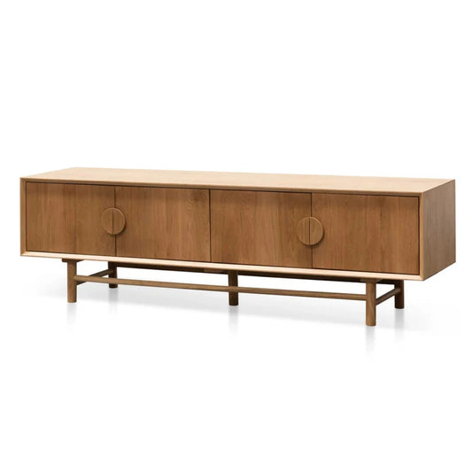 Nythor 1.8m Wooden TV Entertainment Unit - Natural-houseofhyne