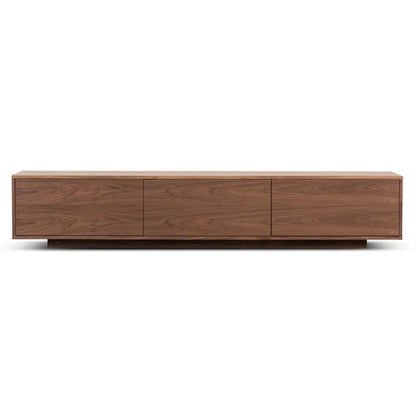 Zykar 2.3m Wooden TV Entertainment Unit - Walnut-houseofhyne