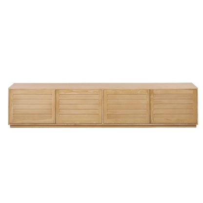 Vorak 2.2m Elm TV Entertainment Unit - Natural-houseofhyne