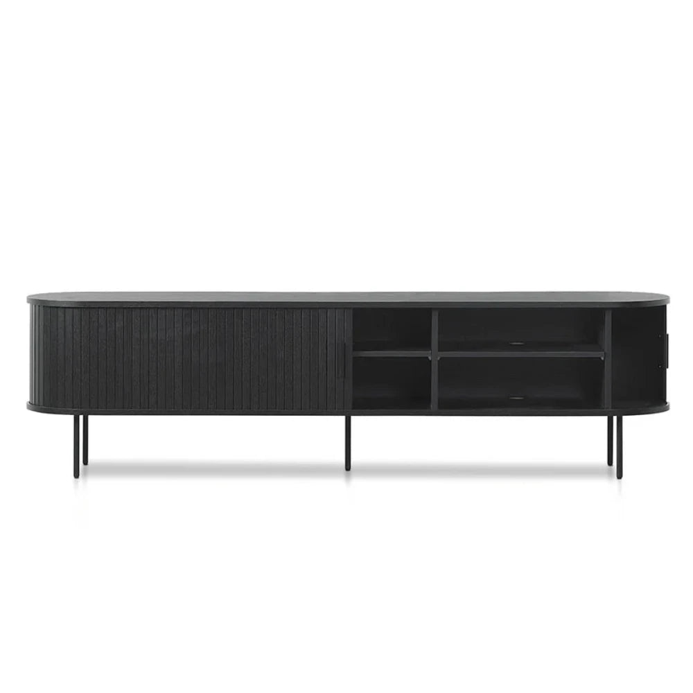 Krylor 2m TV Entertainment Unit - Full Black-houseofhyne