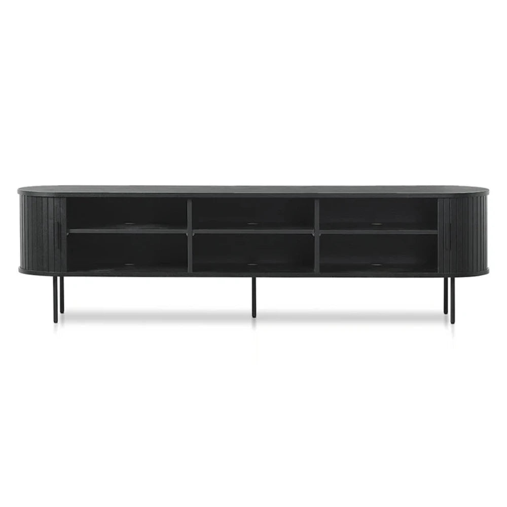 Krylor 2m TV Entertainment Unit - Full Black-houseofhyne