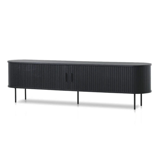 Krylor 2m TV Entertainment Unit - Full Black-houseofhyne