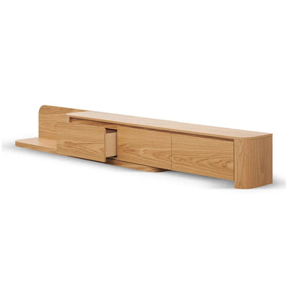 Vlaron Expandable TV Entertainment Unit - Natural Oak-houseofhyne