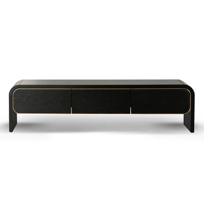 Xyntar 2m TV Entertainment Unit - Textured Espresso Black-houseofhyne