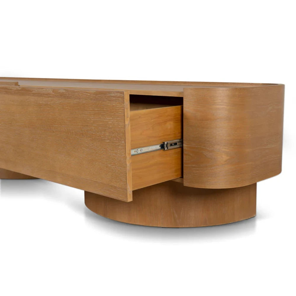 Kraythar 2.2m TV Entertainment Unit - Dusty Oak-houseofhyne