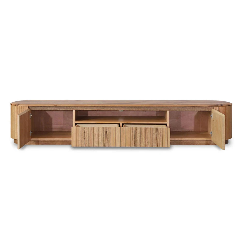 Xyrak 2.4m TV Entertainment Unit - Natural-houseofhyne