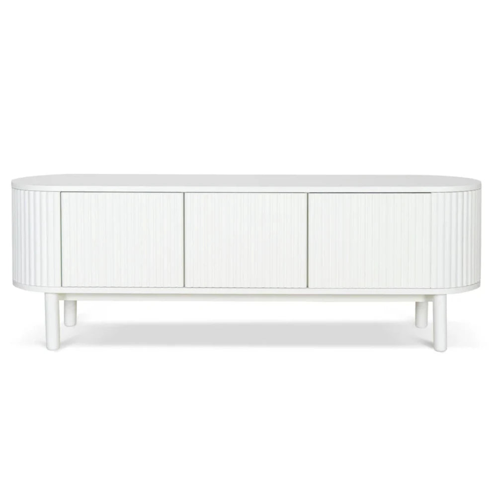 Varnix 1.6m TV Entertainment Unit - Full White-houeofhyne