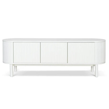 Varnix 1.6m TV Entertainment Unit - Full White-houeofhyne