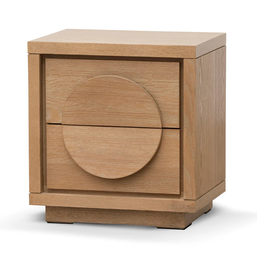 Twilight Bedside Table - Dusty Oak -House of Hyne