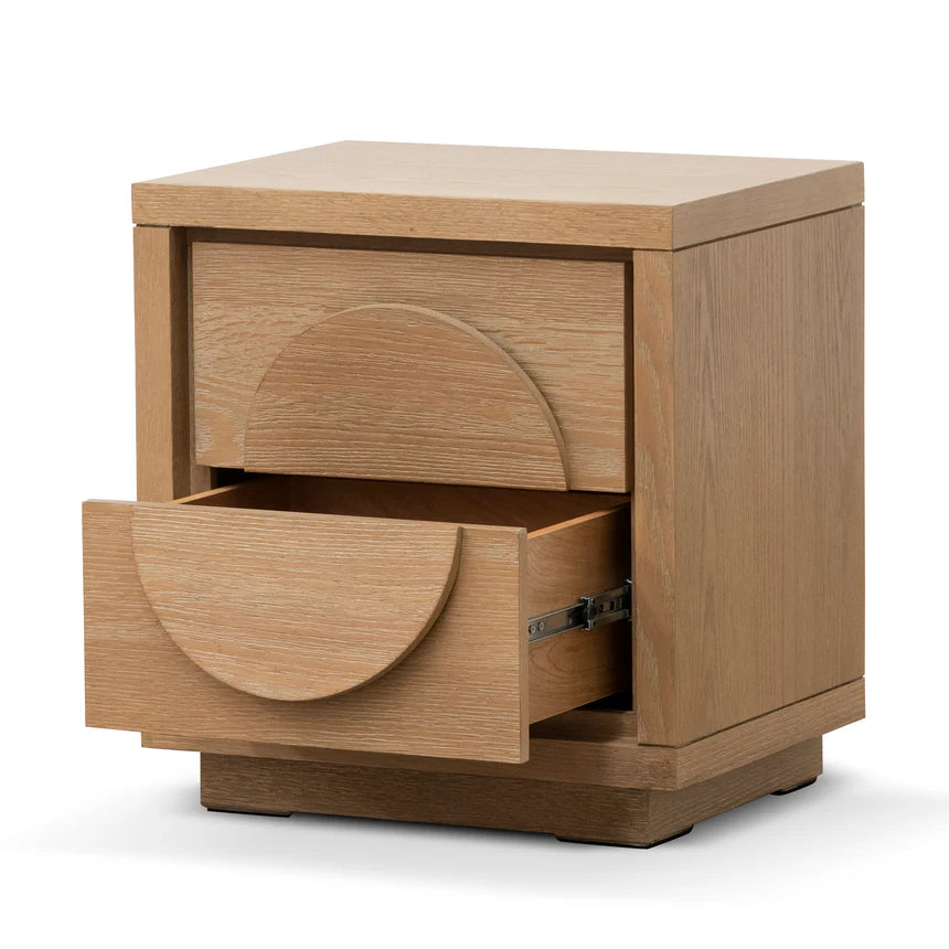 Twilight Bedside Table - Dusty Oak -House of Hyne