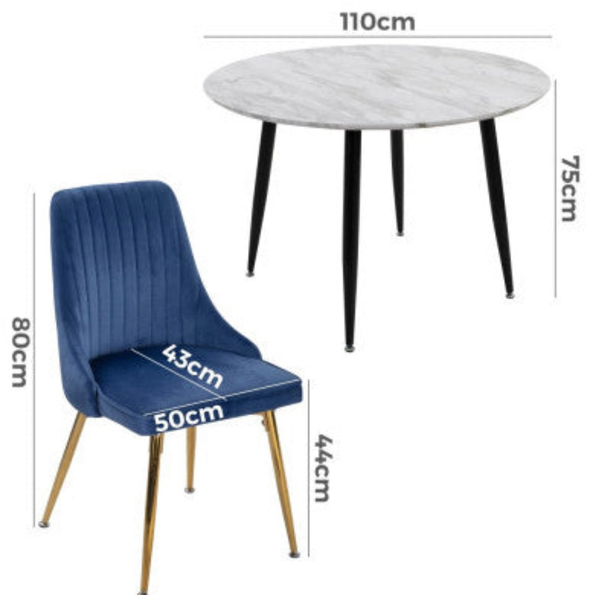 Ocean’s Velvet Dining Set - House of Hyne