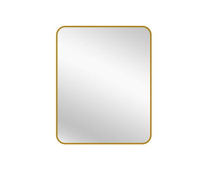 Gold Metal Rectangle Mirror - 100 cm