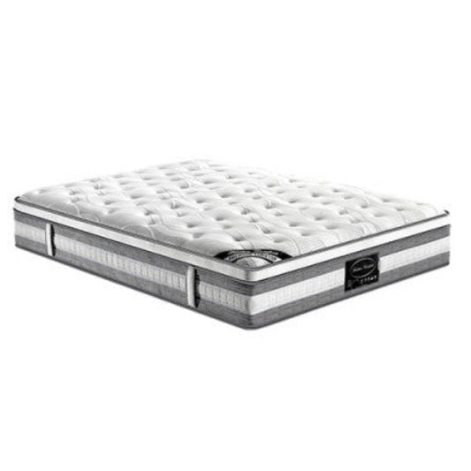 Mattress Euro Top King Single Size Pocket Spring Coil with Knitted Fabric Medium Firm 34cm Thick 1