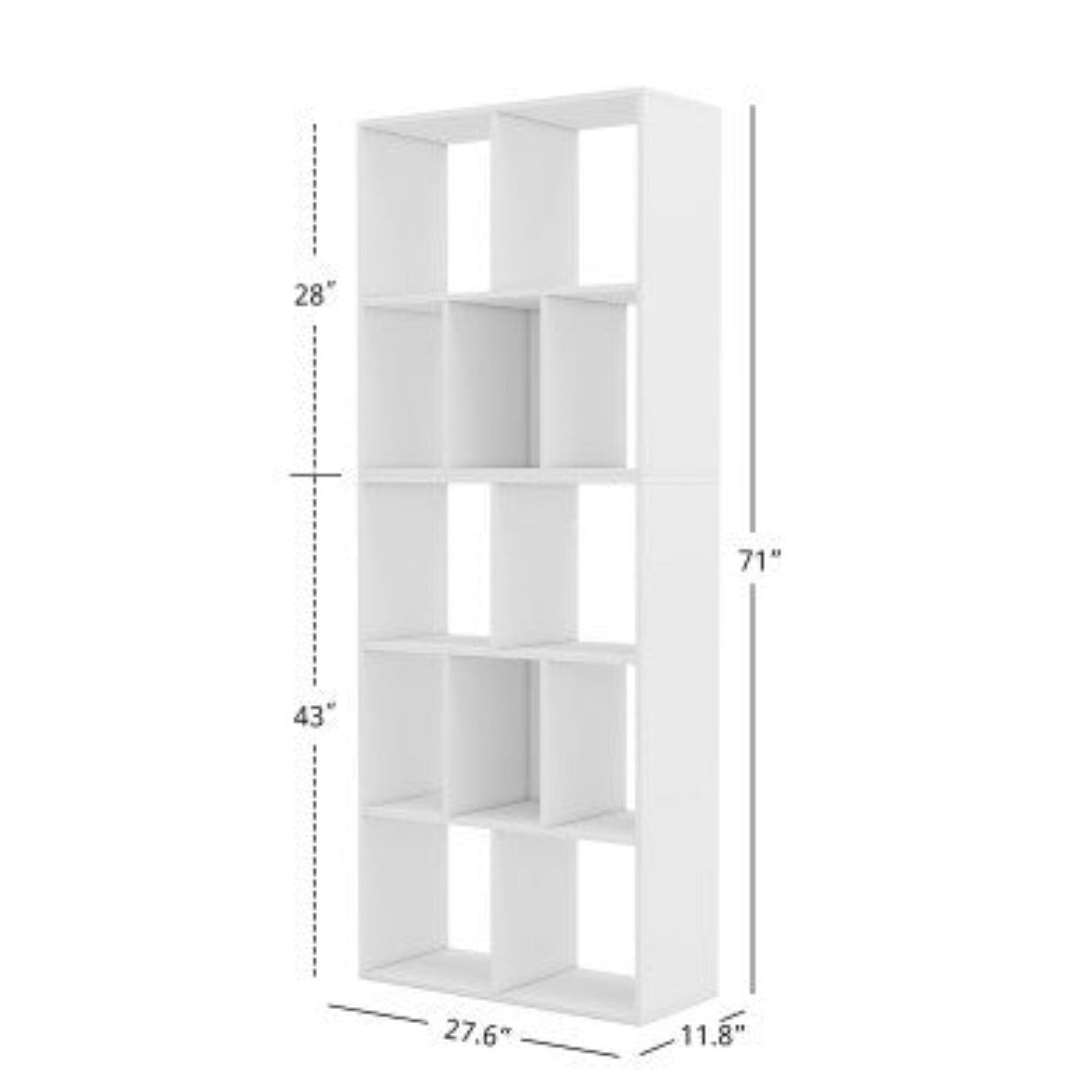 12 Cube Storage Organizer Wood Bookcase Cabinet Bookshelf Storage Wall Shelf Organizer Display Stand Home Office   4