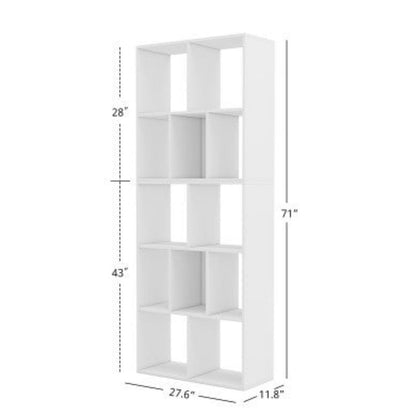 12 Cube Storage Organizer Wood Bookcase Cabinet Bookshelf Storage Wall Shelf Organizer Display Stand Home Office   4