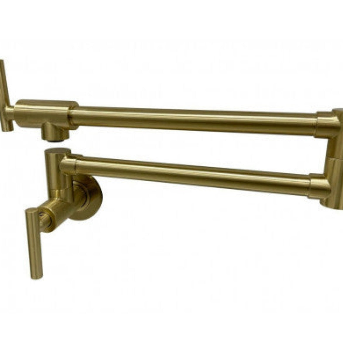 2023 Brushed Gold Kitchen tap Wall Mounted Pot Filler Single Cold Water inlet 1