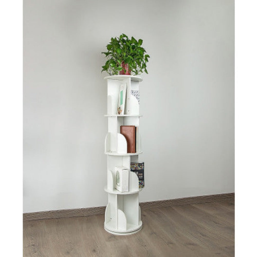 360-degree Rotating 4 Tier Display Shelf Bookcase Organiser 6