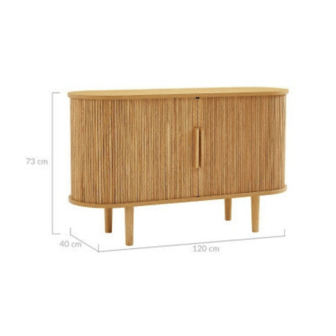 Kate Column Wooden Sideboard Table in Natural - House of Hyne