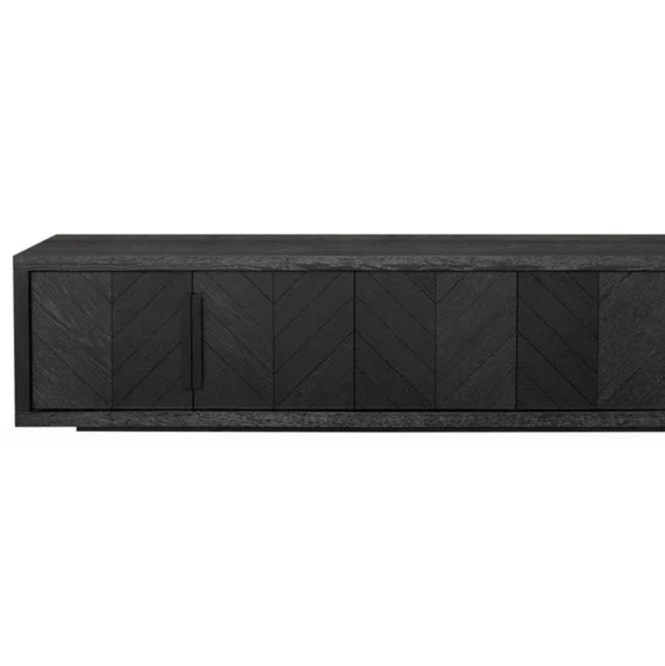 Fronix 2.23m Entertainment TV Unit - Textured Espresso Black-houseofhyne