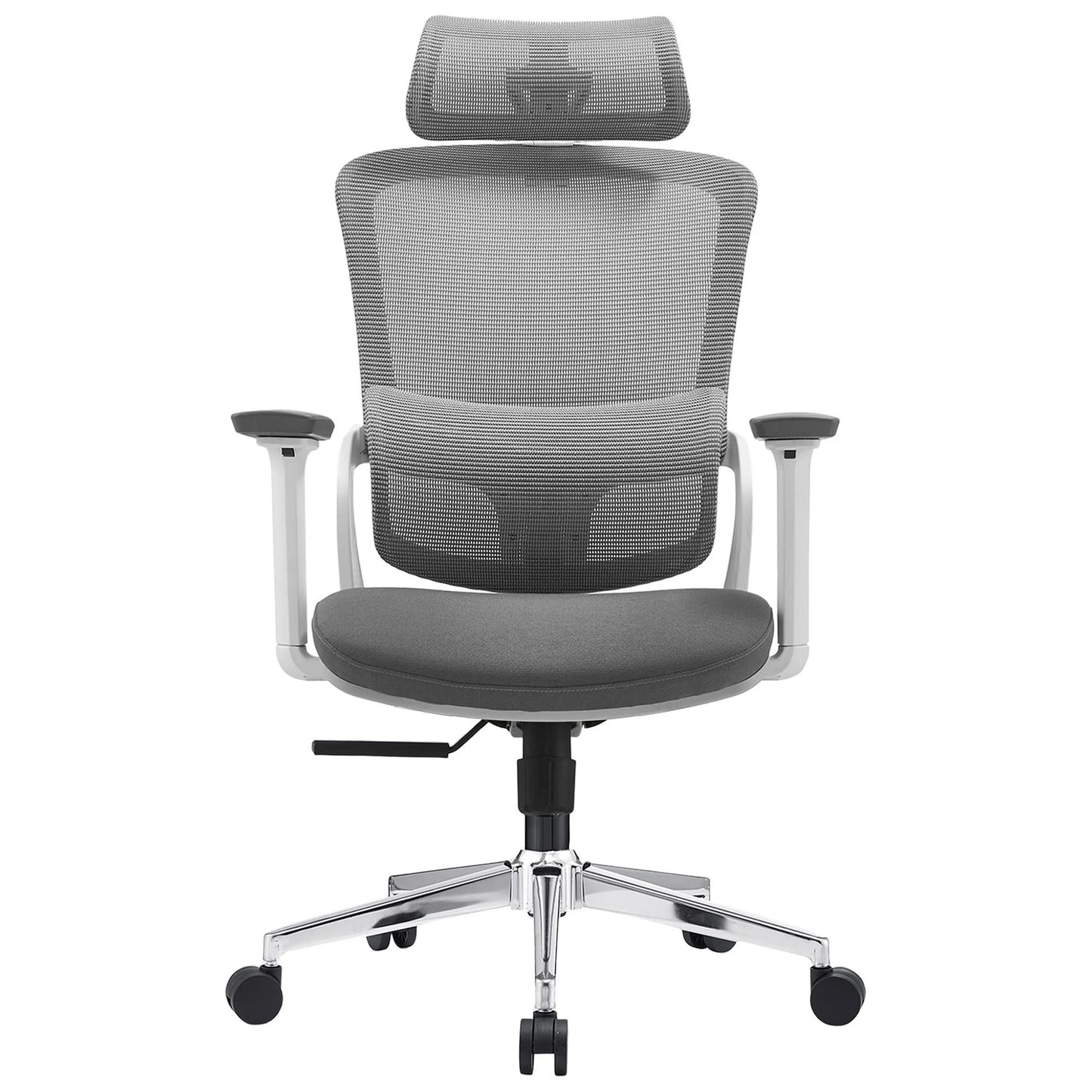 Vornak High Back Facbric Office Chair In Grey - House of Hyne