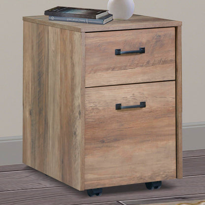 Vylorin Alaska Mobile Pedestal in Rustic Oak - House of Hyne