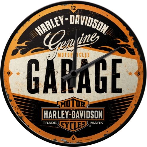 Warp Nostalgic-Art Wall Clock Harley-Davidson Garage 30cm - House of Hyne