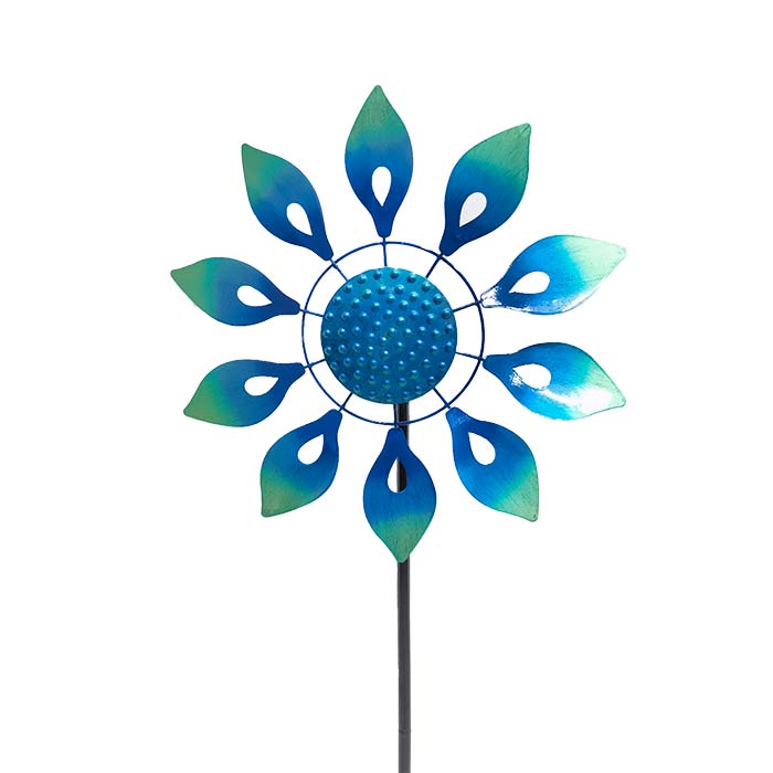 Wind Spinner Dahlia Blue Wave