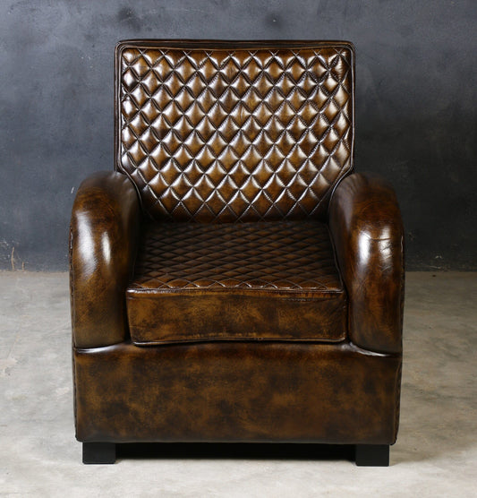 Xaltran Armstrong Leather Hand Made Armchair - House of Hyne