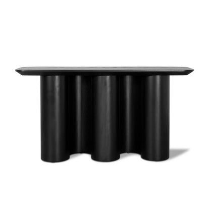 Xaltron  1.5m Console Table - Textured Espresso Black - House of Hyne