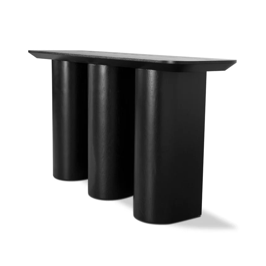 Xaltron  1.5m Console Table - Textured Espresso Black - House of Hyne