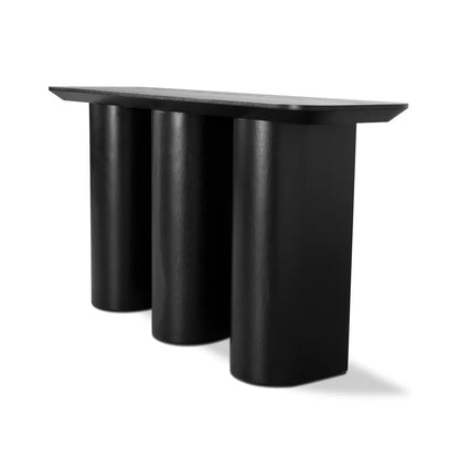 Xaltron  1.5m Console Table - Textured Espresso Black - House of Hyne