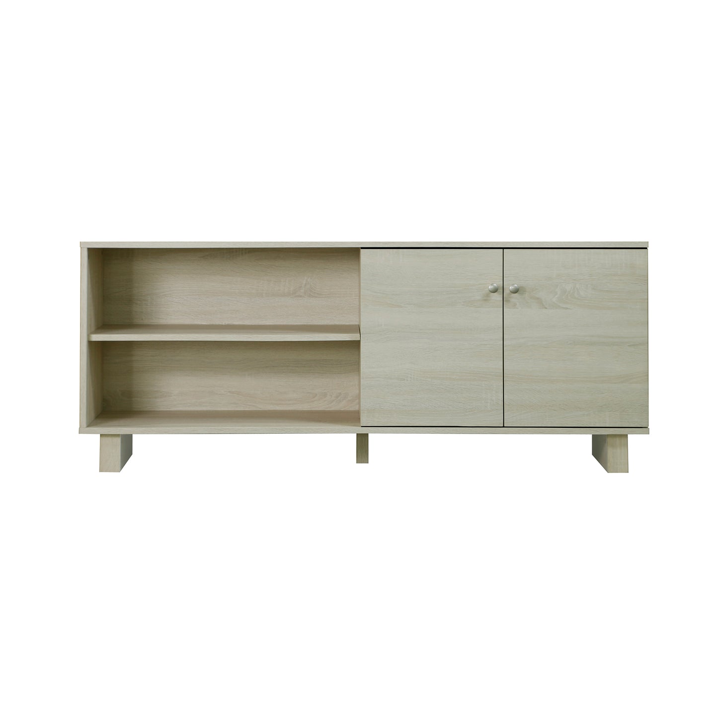 Xandara Cody 2 Doors TV Unit in White Oak - House of Hyne