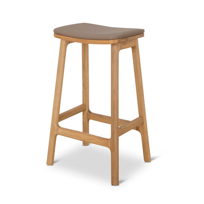 Xelthar  67cm Natural Bar Stool - Mocha Brown - House of Hyne