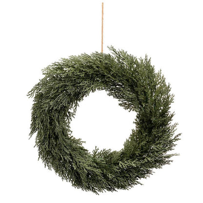 Xylarian Cypress Pine Wreath Green (45cmD) Set of 2 - House of Hyne