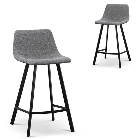 Xylor 65cm Bar Stool - Spec Charcoal (Set of 2) - House of Hyne