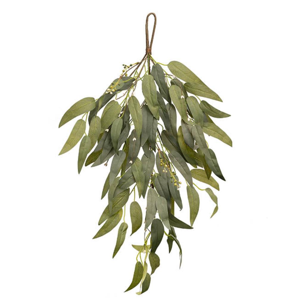 Xyphor Eucalyptus Seeded Willow Leaf Swag Green (80cmH) Set of 4 - House of Hyne