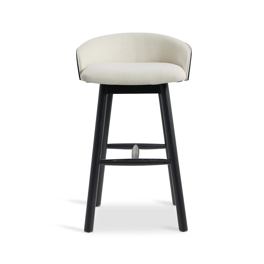 Xyphos  65cm Black Bar Stool - Beige - House f Hyne