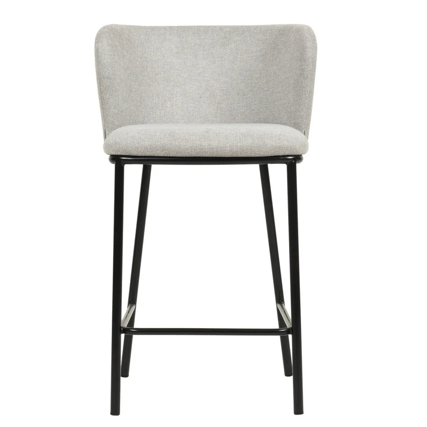 Zarnok  65cm Bar Stool - Coastal Light Grey (Set of 2) - House of Hyne