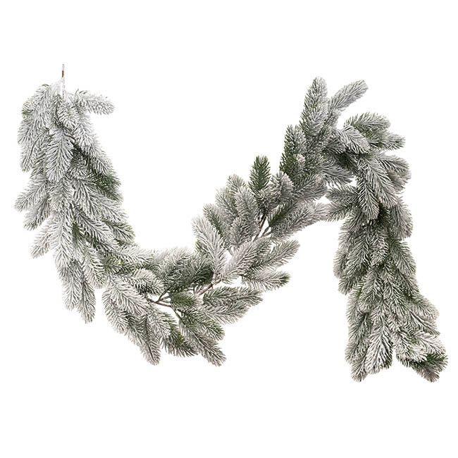 Zentari Real Touch Traditional Snow Pine Garland Green (150cmL)  - House of Hyne