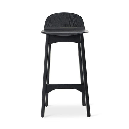 Zephron 65cm Bar Stool - Full Black - House f Hyne