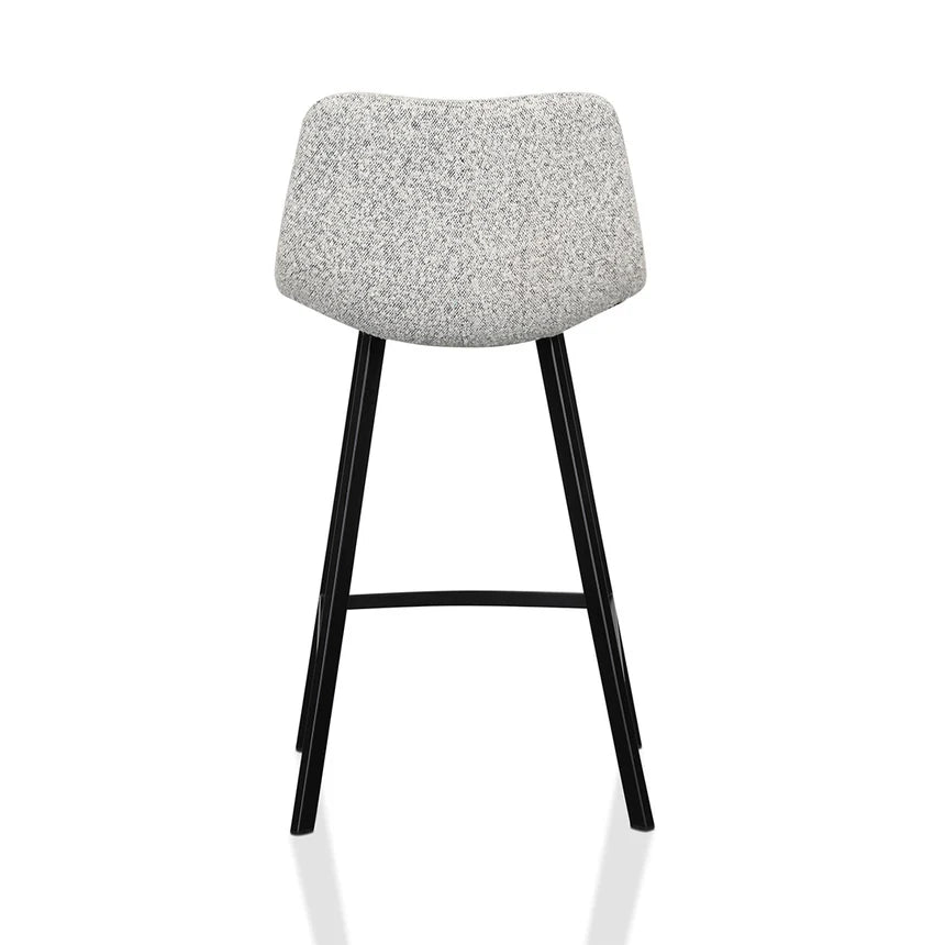 Zerith 65cm Bar Stool - Moonlit Pepper Boucle (Set of 2) - House of Hyne