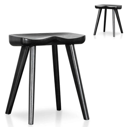 Zorvex 45cm Barstool - Black (Set of 2) - House of Hyne