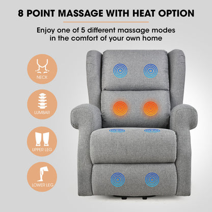 Zorvex FORTIA Electric Recliner Lift Heat Chair for Elderly - House of Hyne