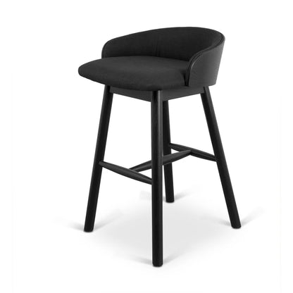 Zylar  65cm Bar Stool - Full Black - House of Hyne