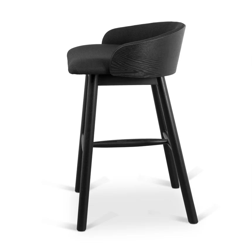 Zylar  65cm Bar Stool - Full Black - House of Hyne