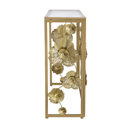 Zyphar Floret Mirrored Console Table - House of Hyne