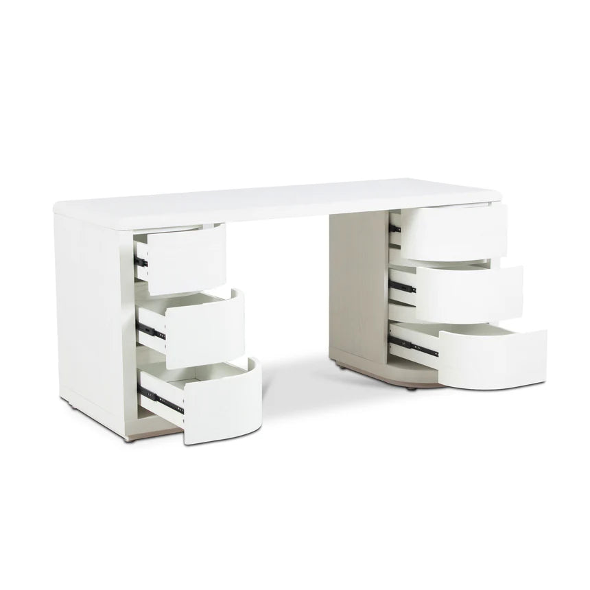 Zyphor  1.6m Office Desk - White - House of Hyne