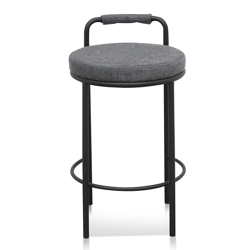 Zyptonic  65cm Bar Stool - Charcoal Grey (Set of 2) - House of Hyne