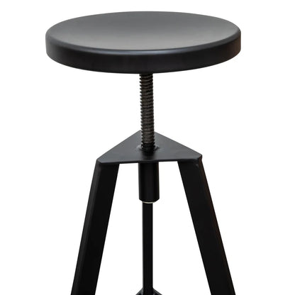 Zyranium Steel Bar Stool - Black - House of Hyne