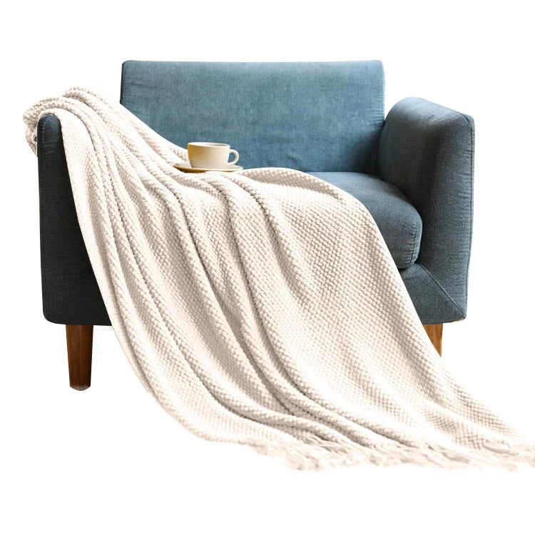 SnowDrift Anyhouz Throw Blanket White 1